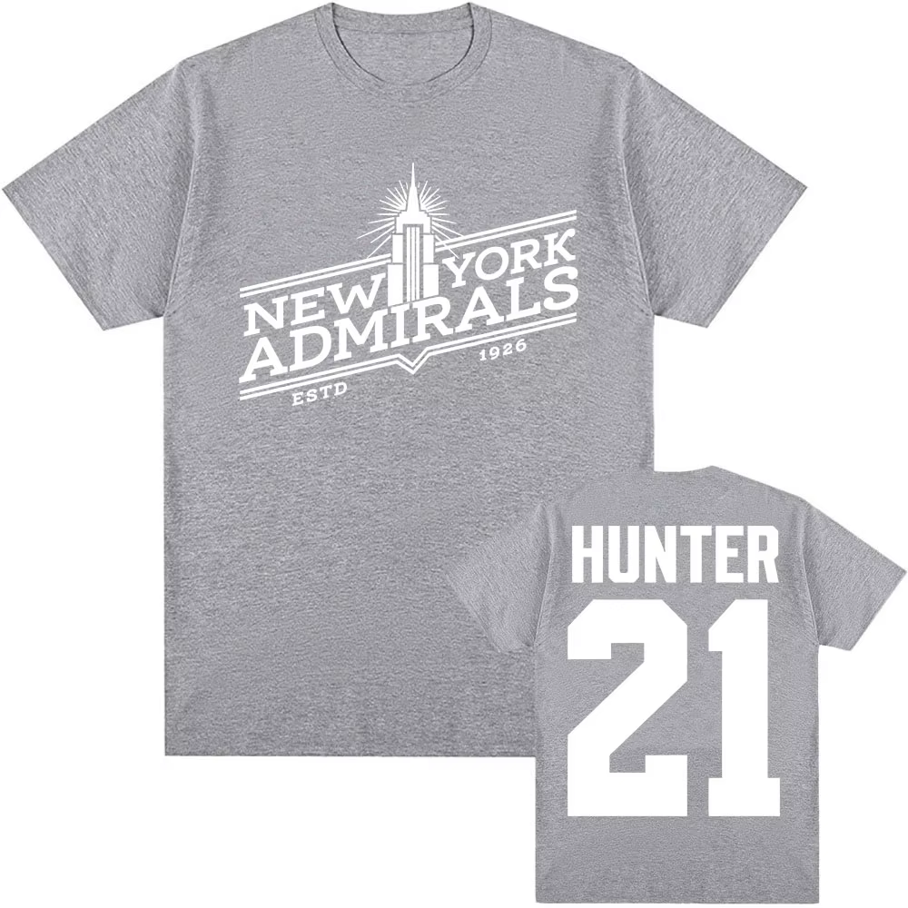 Scott Hunter 21 New York amirals T-shirt chauffé rénovation TV