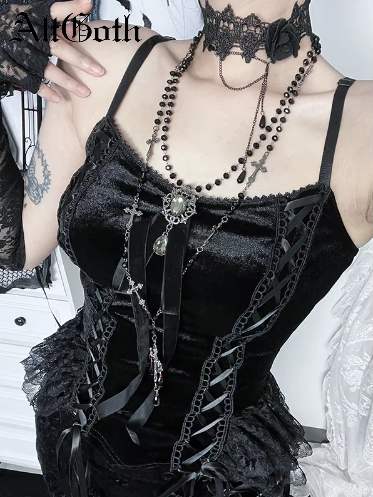 Camisole en velours pour femmes