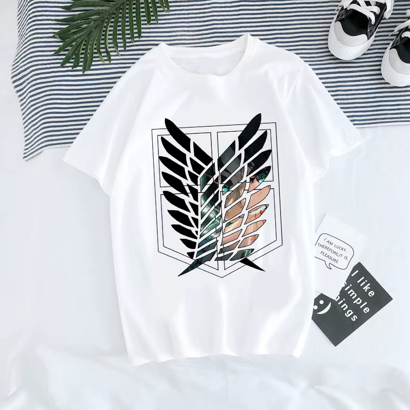 T-shirt Anime japonais hommes attaque sur Titan