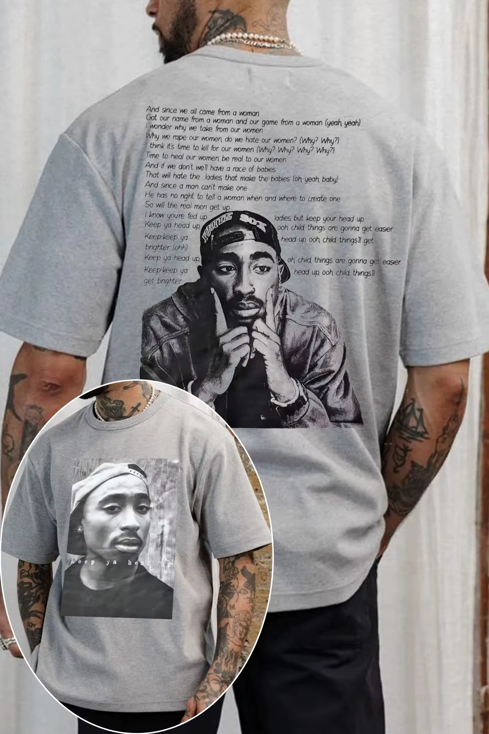 T-shirt 2pac tendance 2026 pour homme et femme