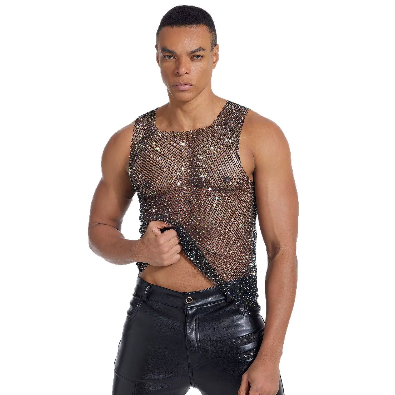 Débardeur en strass pour hommes