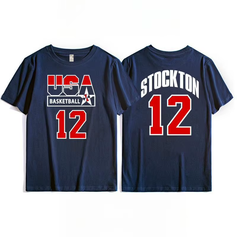 T-shirt Dream Team, haut d'entraînement de basket-ball américain pour hommes