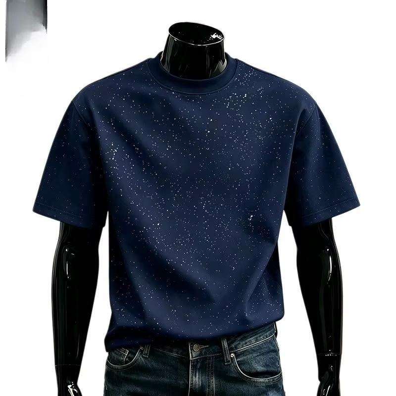 T-shirt rétro à manches courtes pour hommes