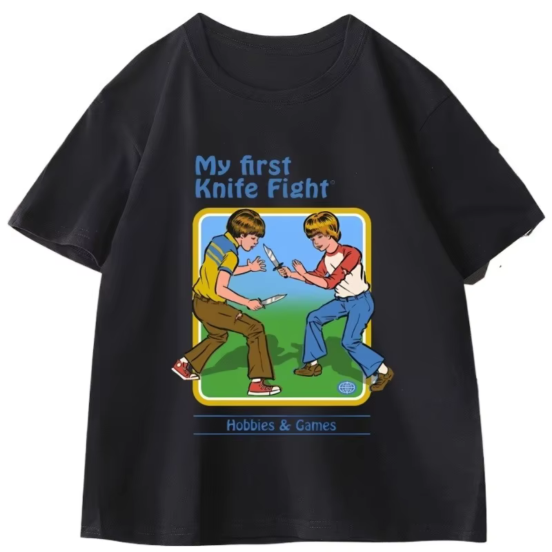 Steven Rhodes My First Knife Fight T-shirts pour hommes et femmes