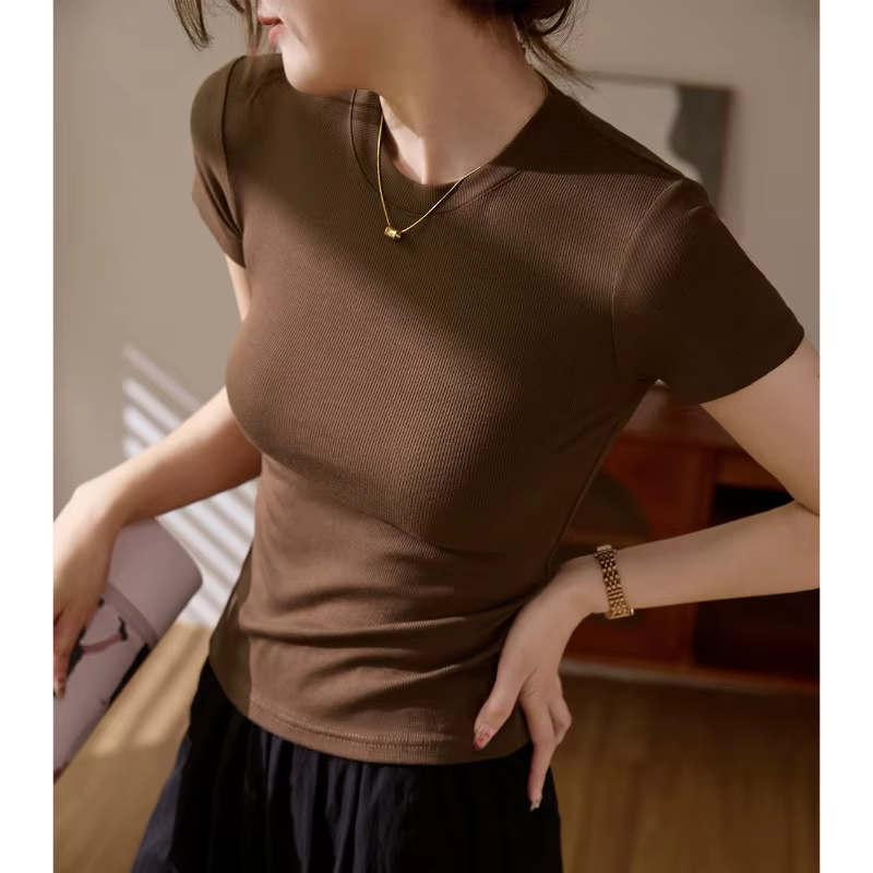T-shirt d'été à manches courtes pour femmes