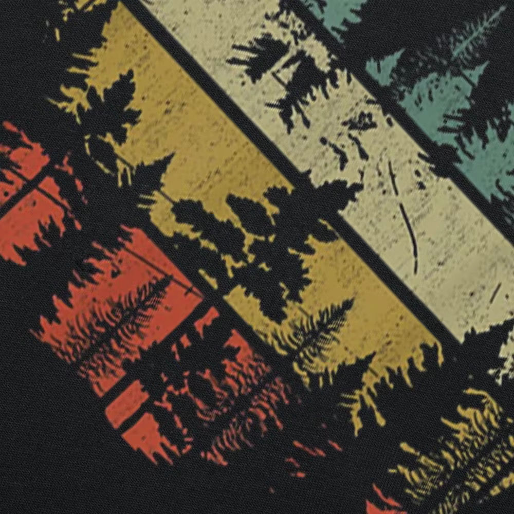 Arbres de faune en plein air Nature rétro forêt t-shirts randonnée Camping observation des oiseaux photographie montagnes cadeaux d'anniversaire T-shirt