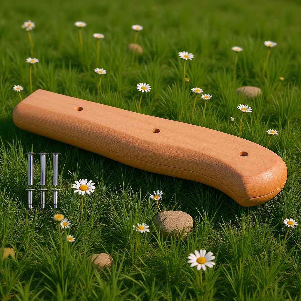 Couteau de cuisine japonais avec manche en bois massif, poignée classique de remplacement, ergonomique, antidérapante, kit de manche de couteau DIY