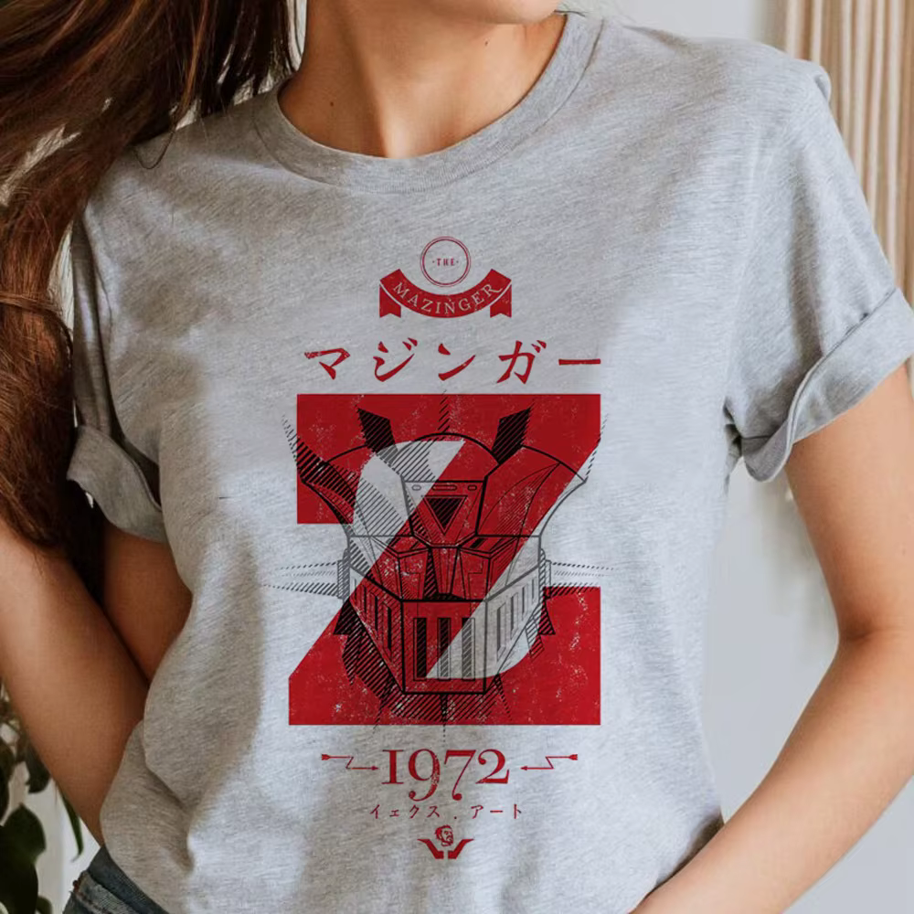 Mazinger z t-shirt fille rétro esthétique Punk coloré confortable années 80