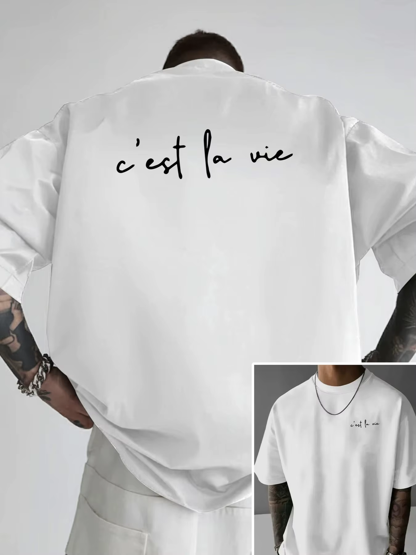 T-shirt pour homme, la vie est comme un spectacle