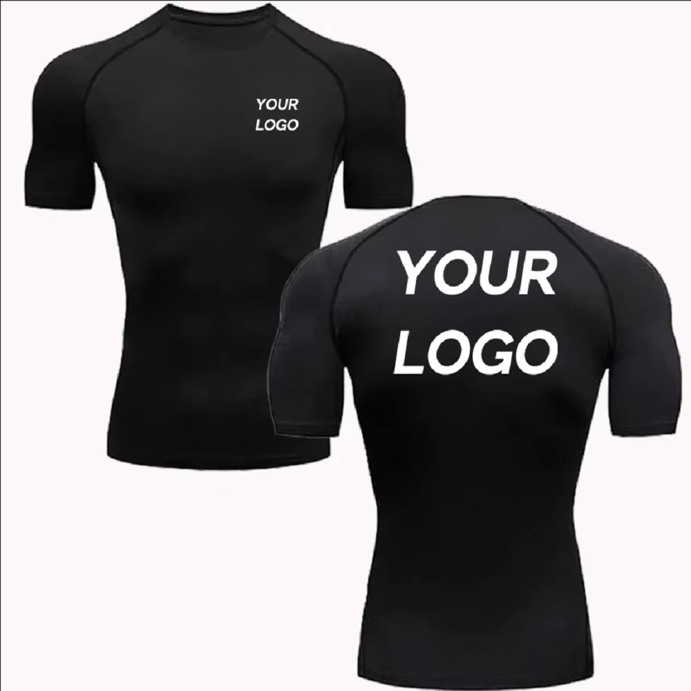Nouveau t-shirt de Compression personnalisé votre Logo de conception haut hommes femmes imprimer