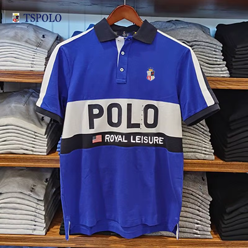 Polo d'affaires pour hommes drapeau des états-unis 2025 Golf haute qualité