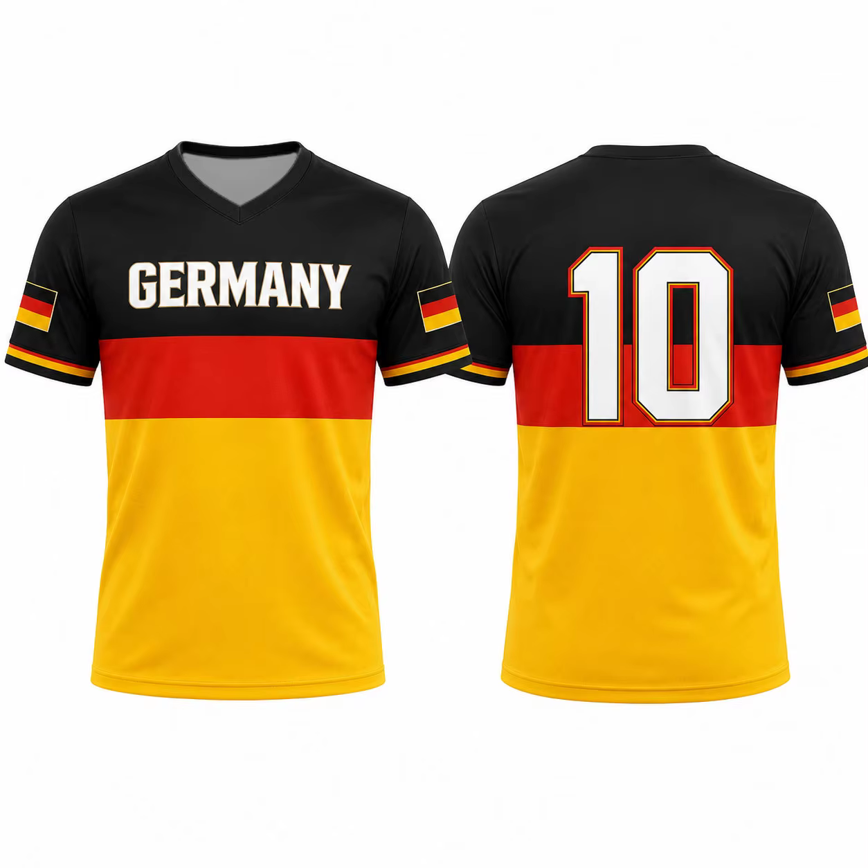 Maillot de football 3D Allemagne 2026 – T-shirt imprimé intégral pour supporters