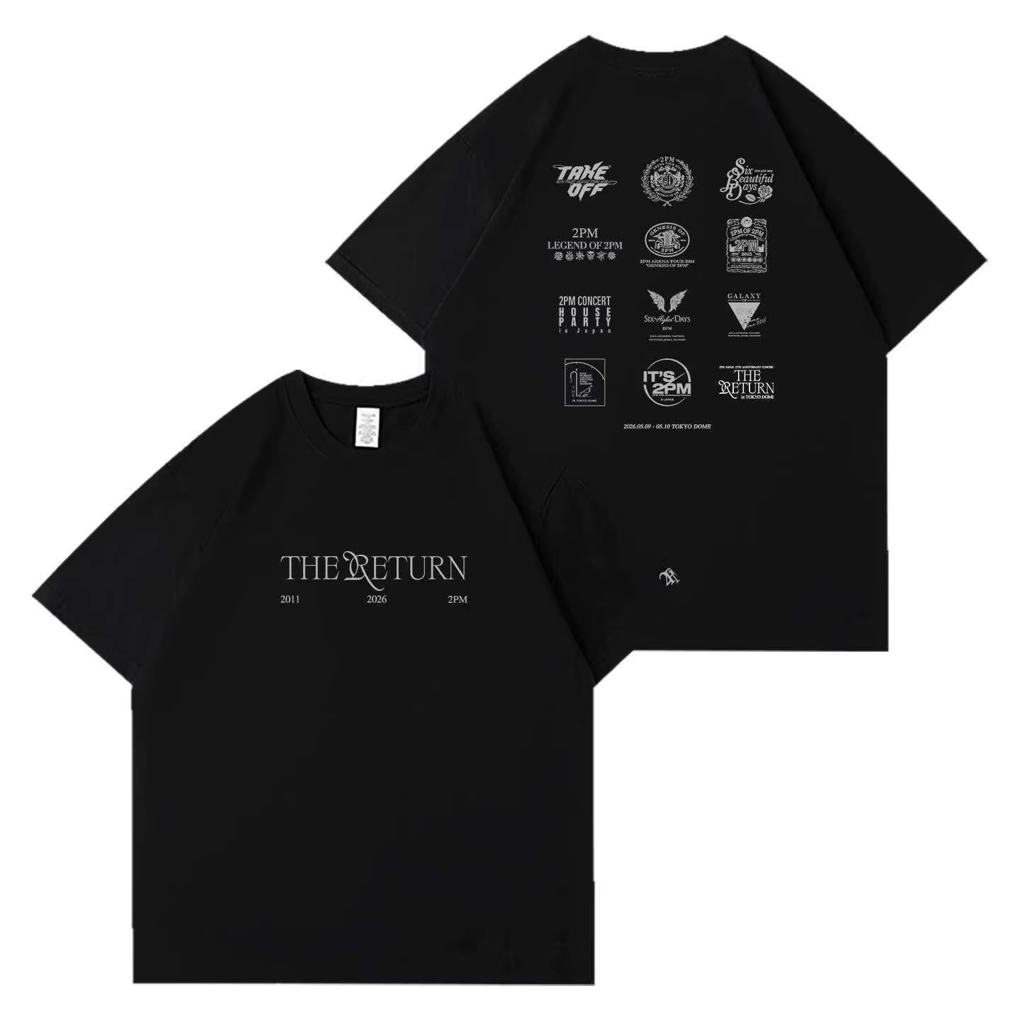 T-shirt de concert 2PM THE RETURN