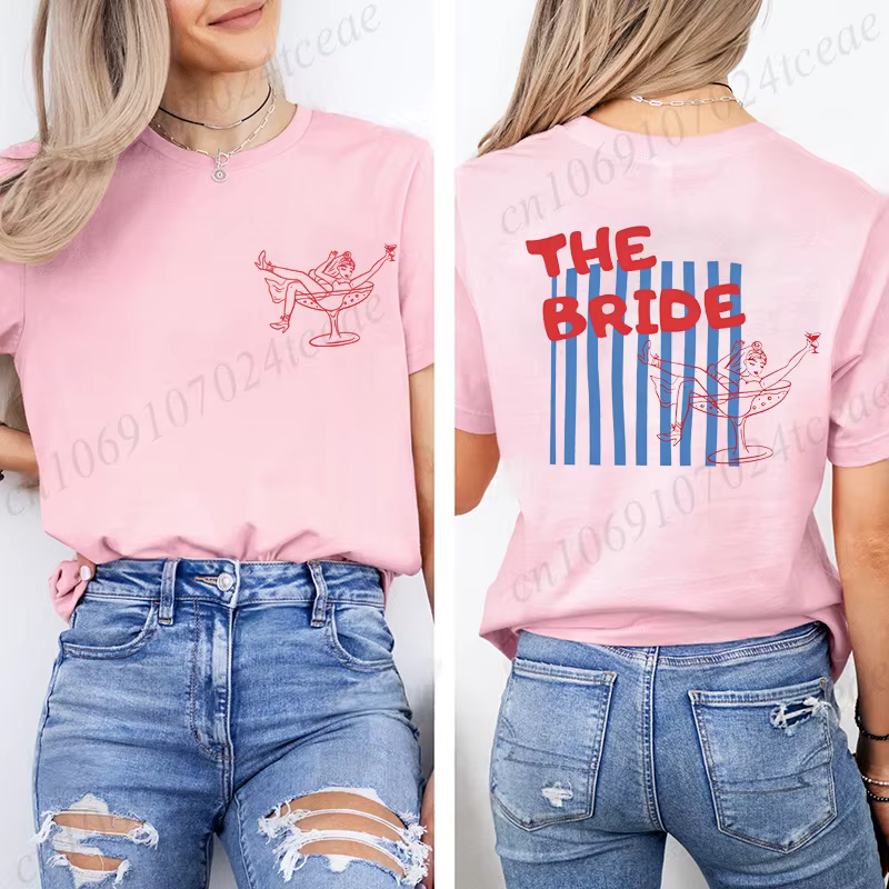 T-shirt de fête prénuptiale The Bride Club pour femme
