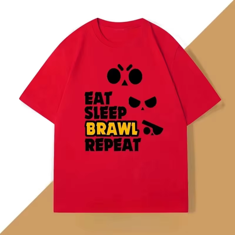 T-shirt « Eat Sleep Brawl Repeat » pour hommes et femmes