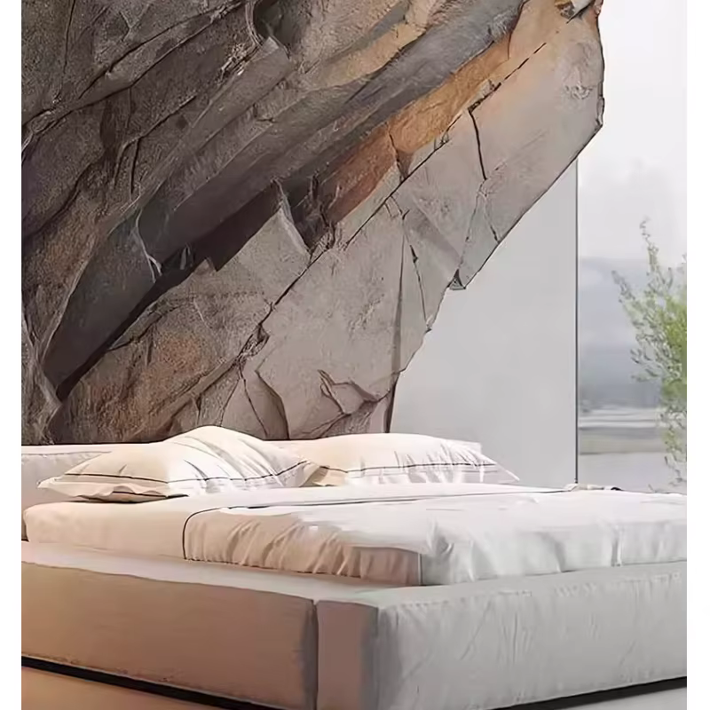 Rock Mountain Rock PU Background Wall Art Stone