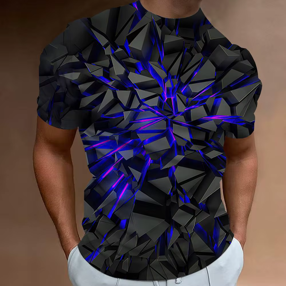 T-shirts de mode pour hommes ligne 3d imprimé vêtements