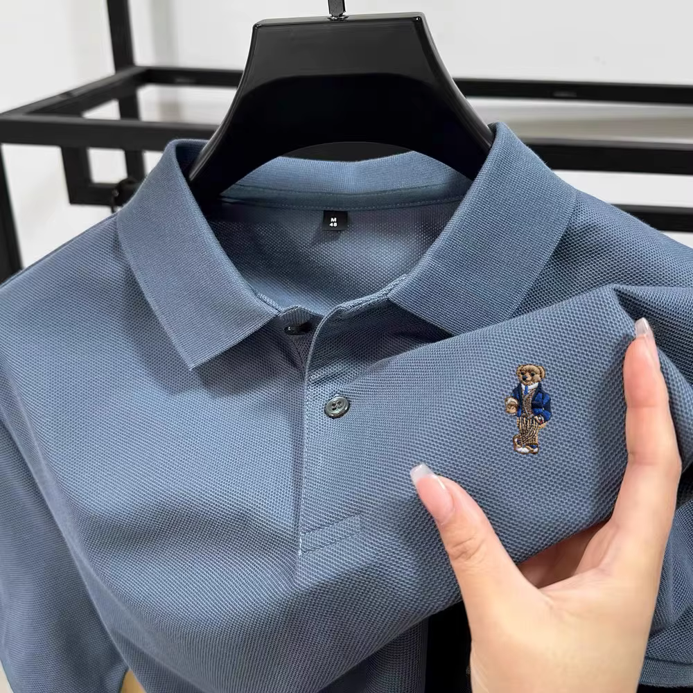 Polo homme en coton de haute qualité à manches courtes 2026