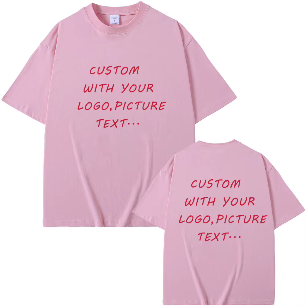 T-Shirt Personnalisé en Pur Coton pour Homme et Femme