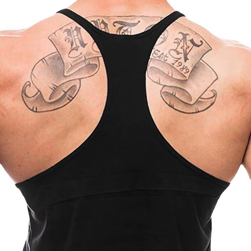 Débardeur d'entraînement coupe musculaire pour hommes