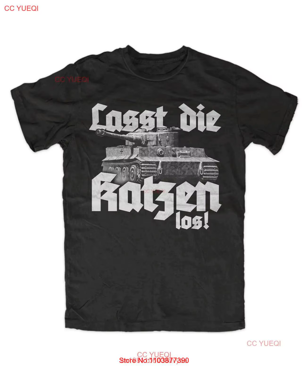 Lasst die Katzen los M2 T Shirt Katze Panzer