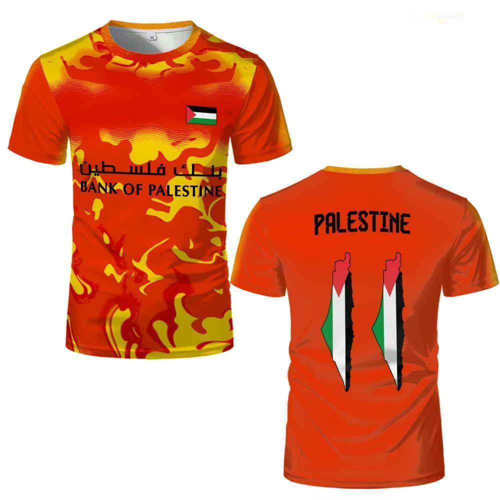 T-shirt imprimé drapeau palestinien