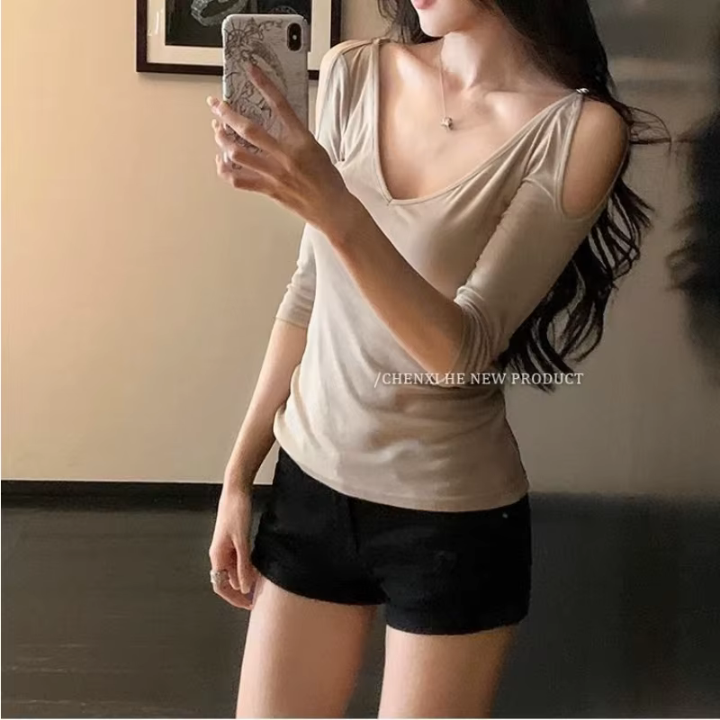 Nouveaux T-shirts sexy à manches courtes