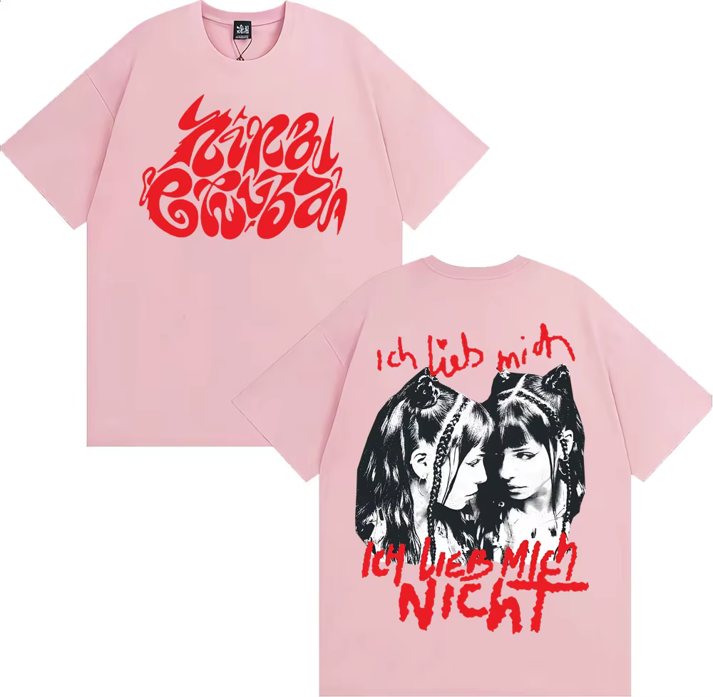 Ich Lieb Mich Nina Chuba 2025 Album Tour T-shirts hommes femmes vêtements Vintage mode