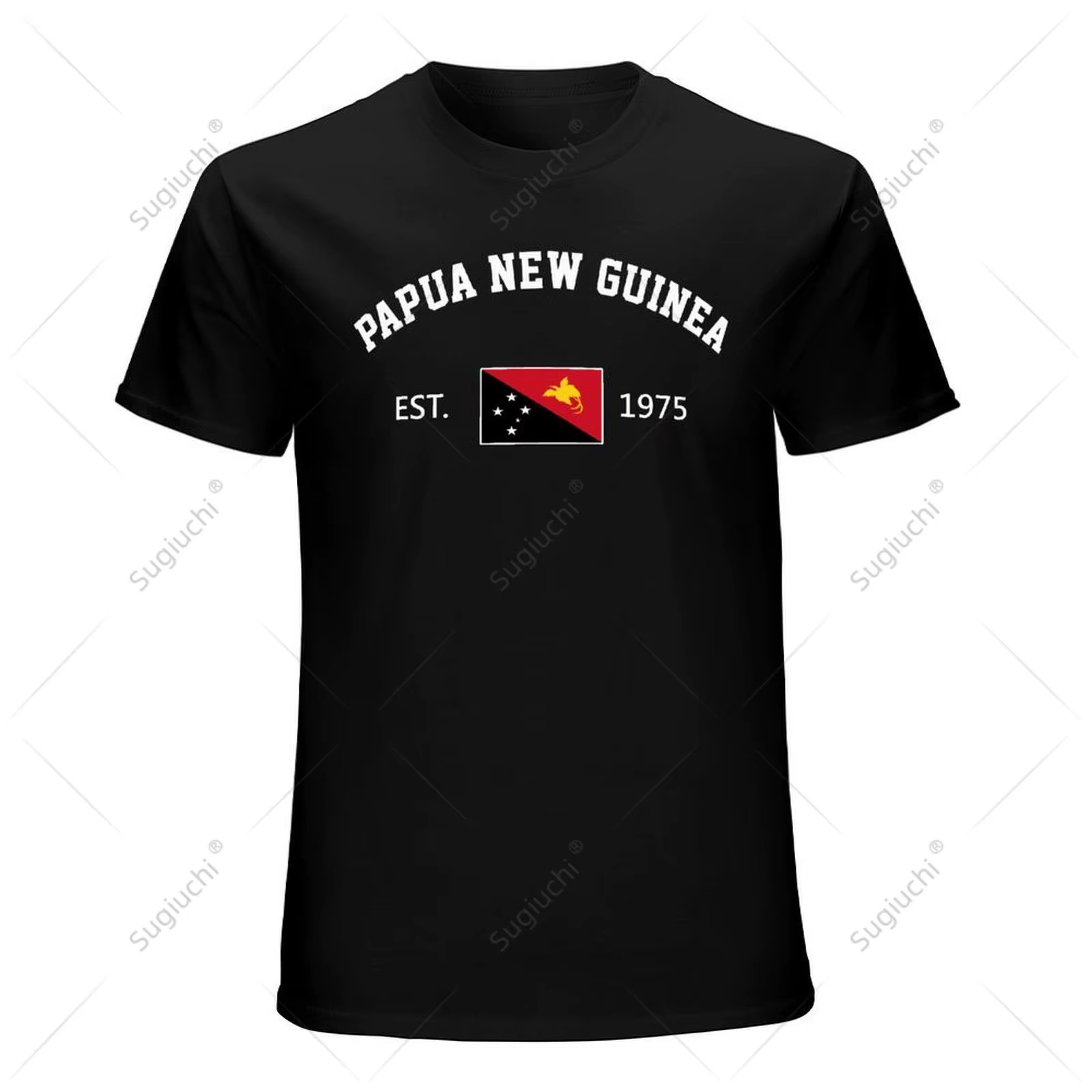 Unisexe hommes papouasie-nouvelle-guinée EST.1975 jour de l'indépendance T-Shirt t-shirts femmes garçons 100% coton