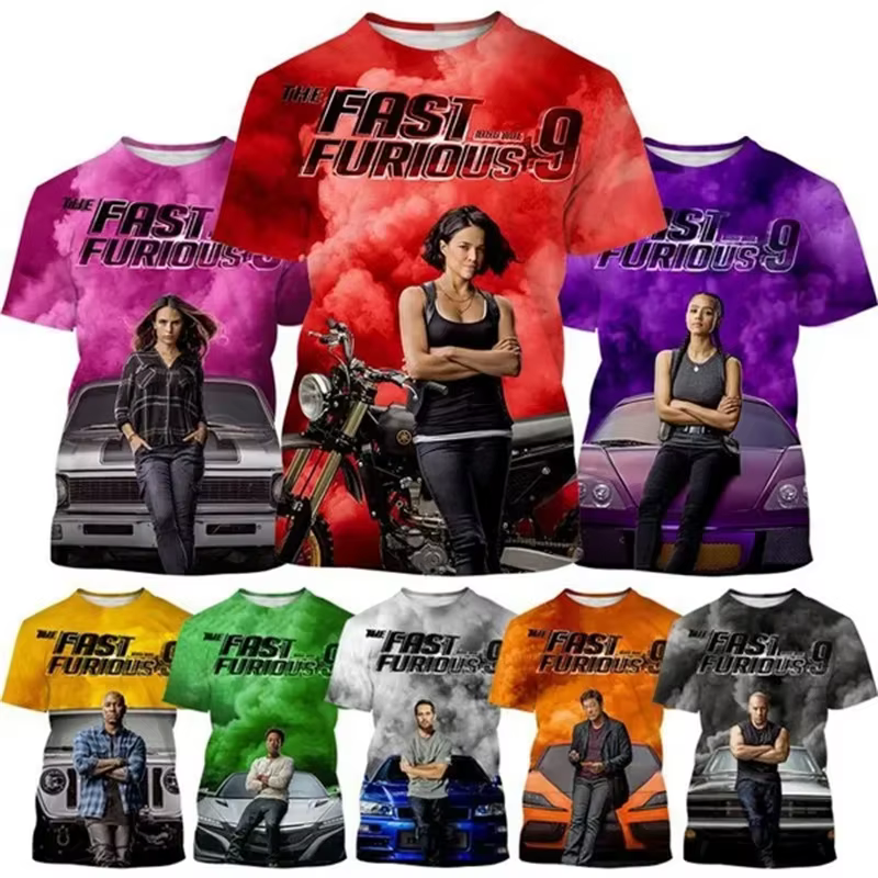 T-shirt Fast and Furious pour hommes et femmes