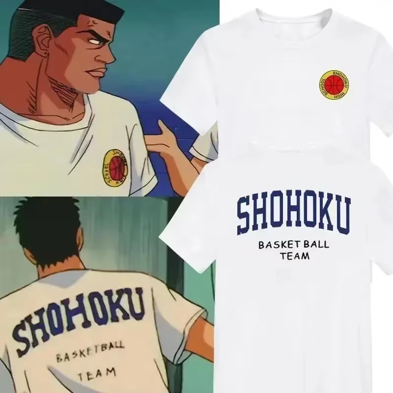 Anime japonais Shohoku Basket Ball équipe T-Shirt hommes femmes Sakuragi Hanamichi imprimer t-shirts Cosplay unisexe vêtements