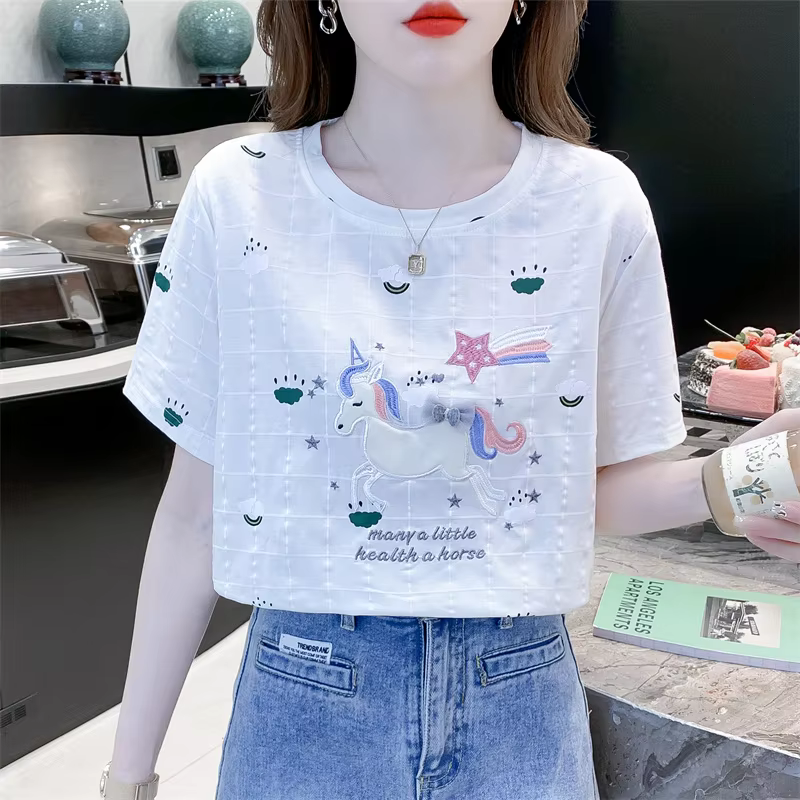 T-shirt à manches courtes pour femmes