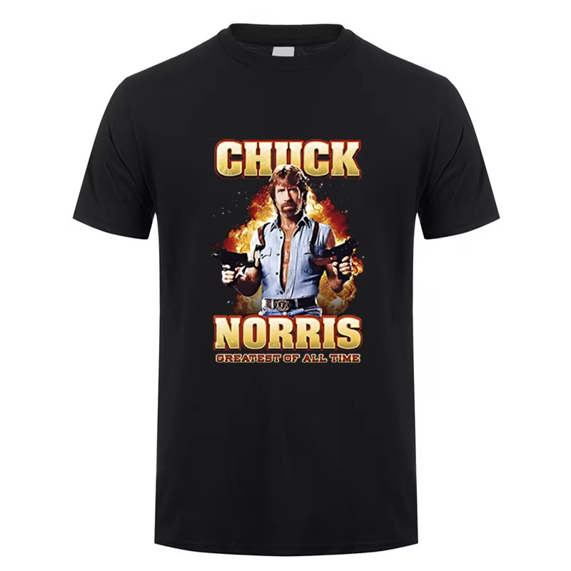 T-Shirt Chuck Norris en coton unisexe