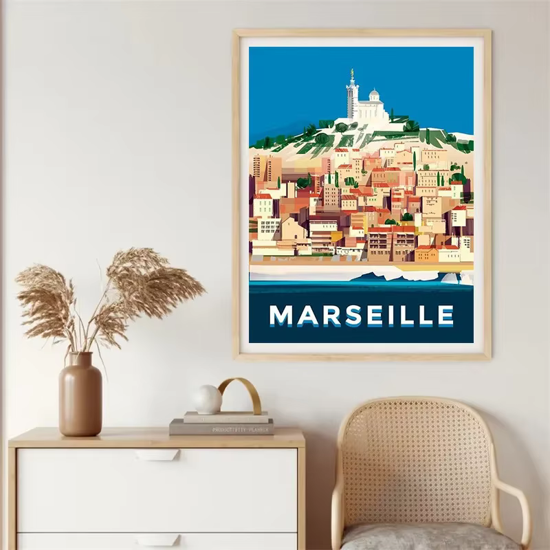 Affiche de voyage en France