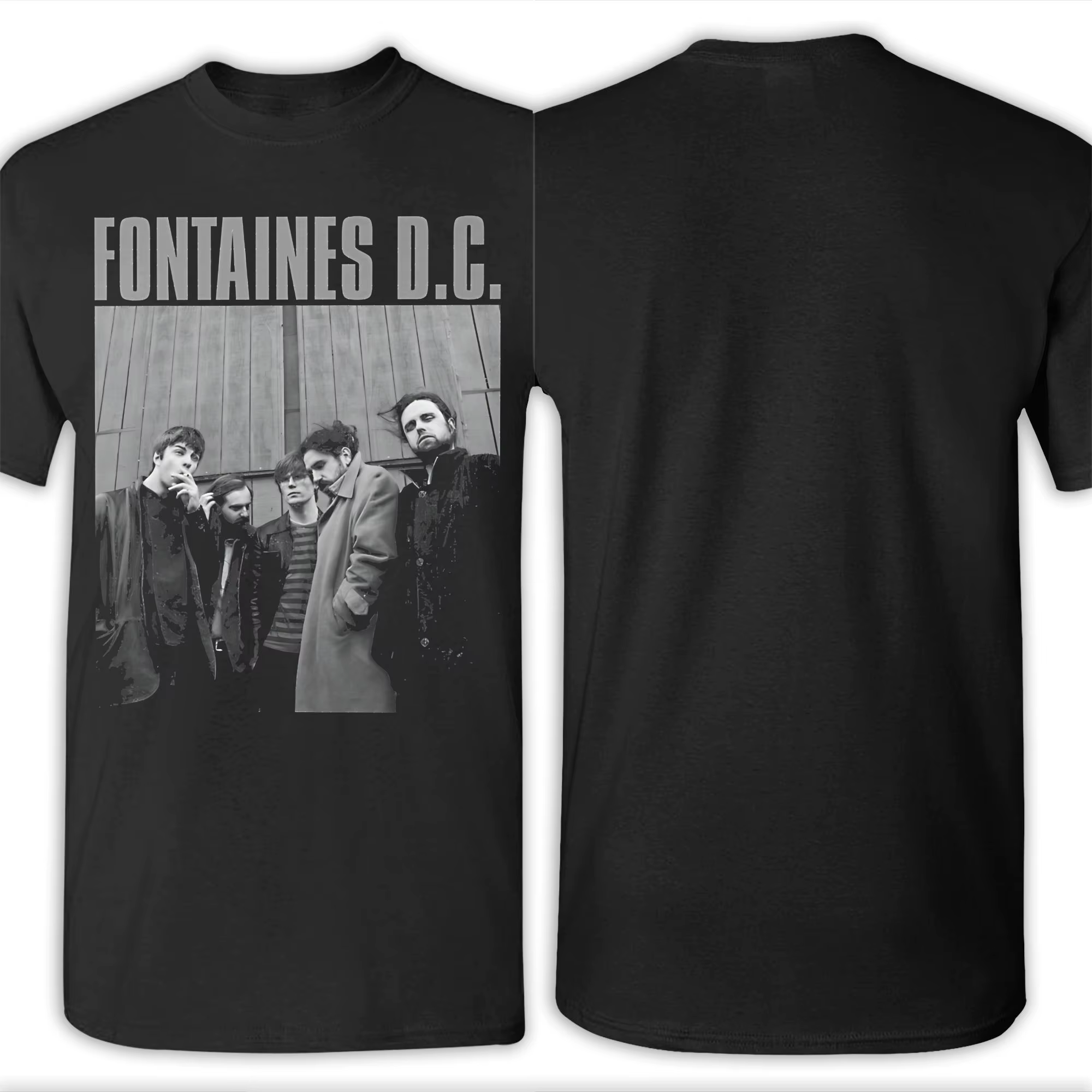 Hommes femmes FONTAINES DC TOUR 2025 Punk bande T-Shirt pur coton impression graphique