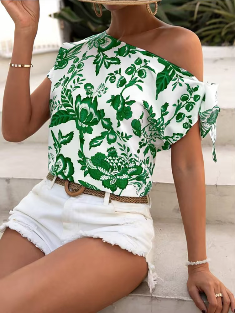 T-shirt vert pour femme