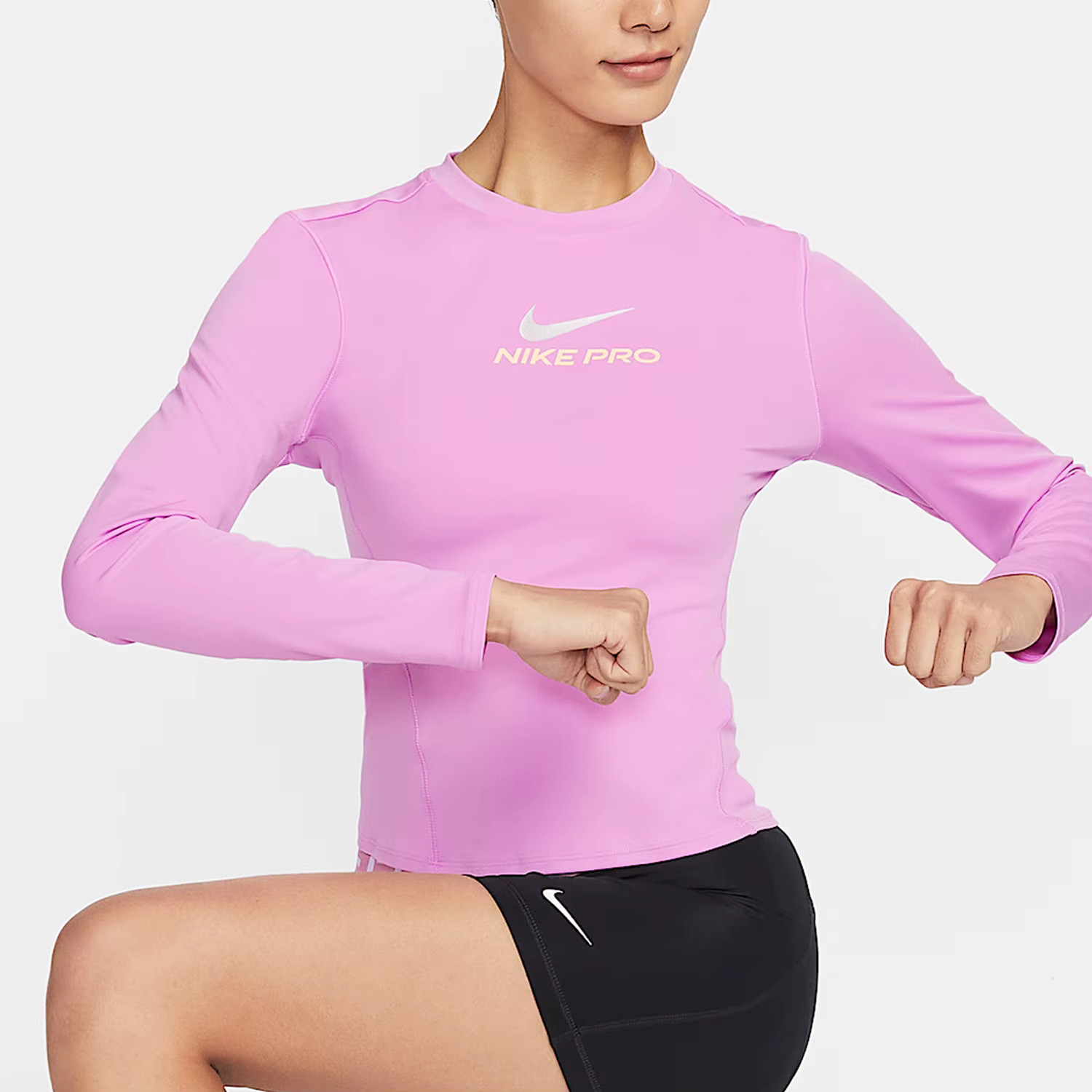 Nike Authentic Pro Dri-FIT Haut d'entraînement à manches longues imprimé pour femme IQ0837-503