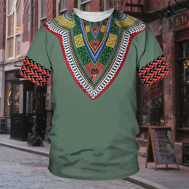 Robe traditionnelle africaine à rayures 7