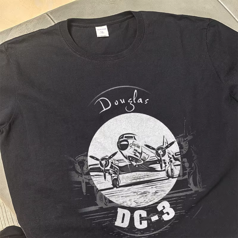 Douglas DC-3 avion hommes t-shirt quotidien