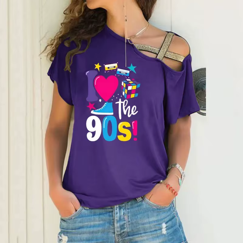 T-shirt femme rétro 90 dessin animé