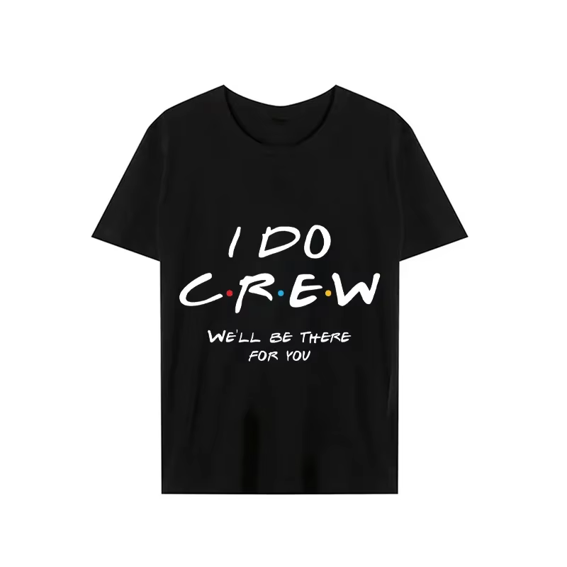 T-Shirt à Manches Courtes pour Femme Streetwear sur le Thème des Amis Esthétiques