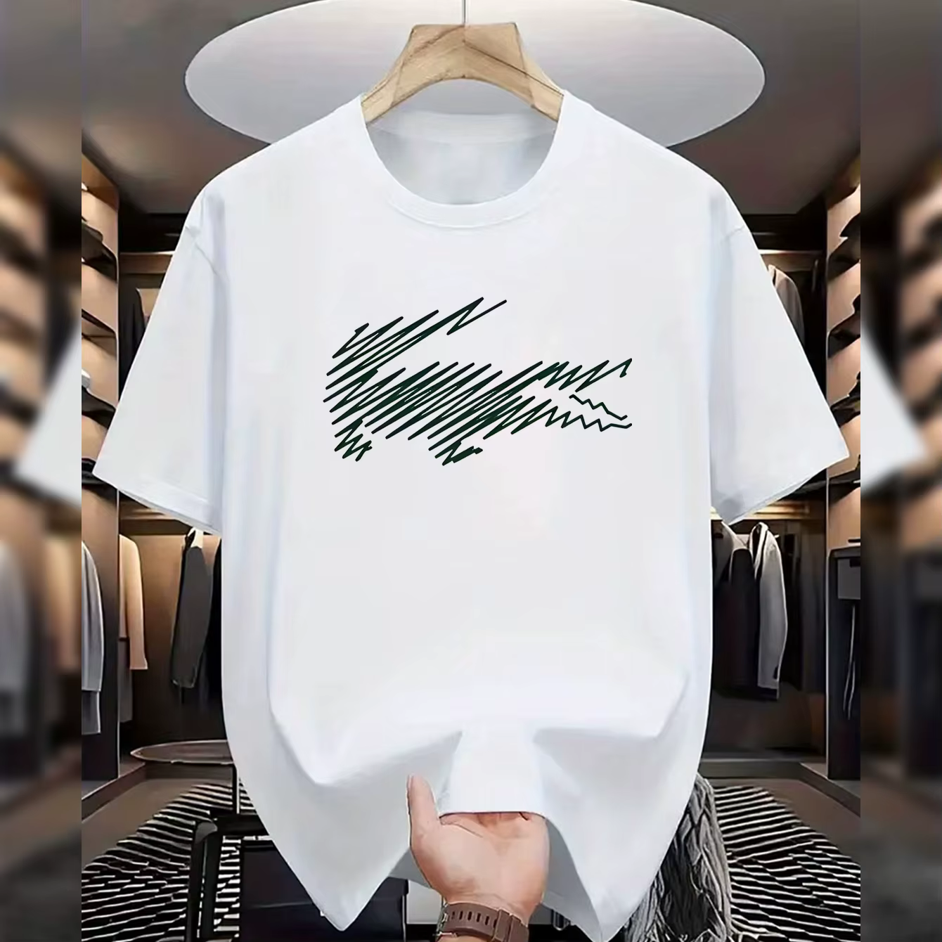 T-shirt imprimé de marque de luxe 2026 pour homme et femme