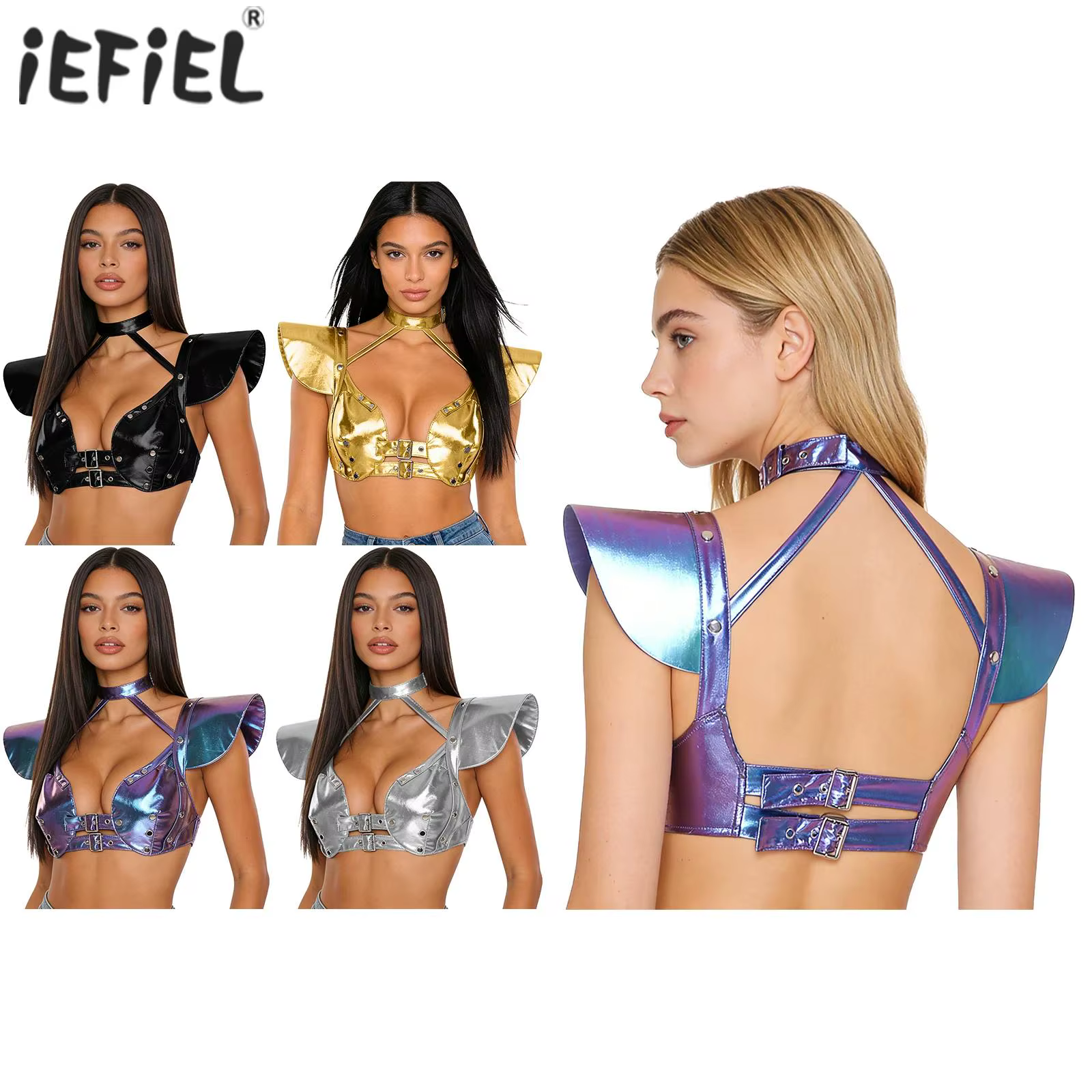 Haut court pour femme, style Alien Astronaut