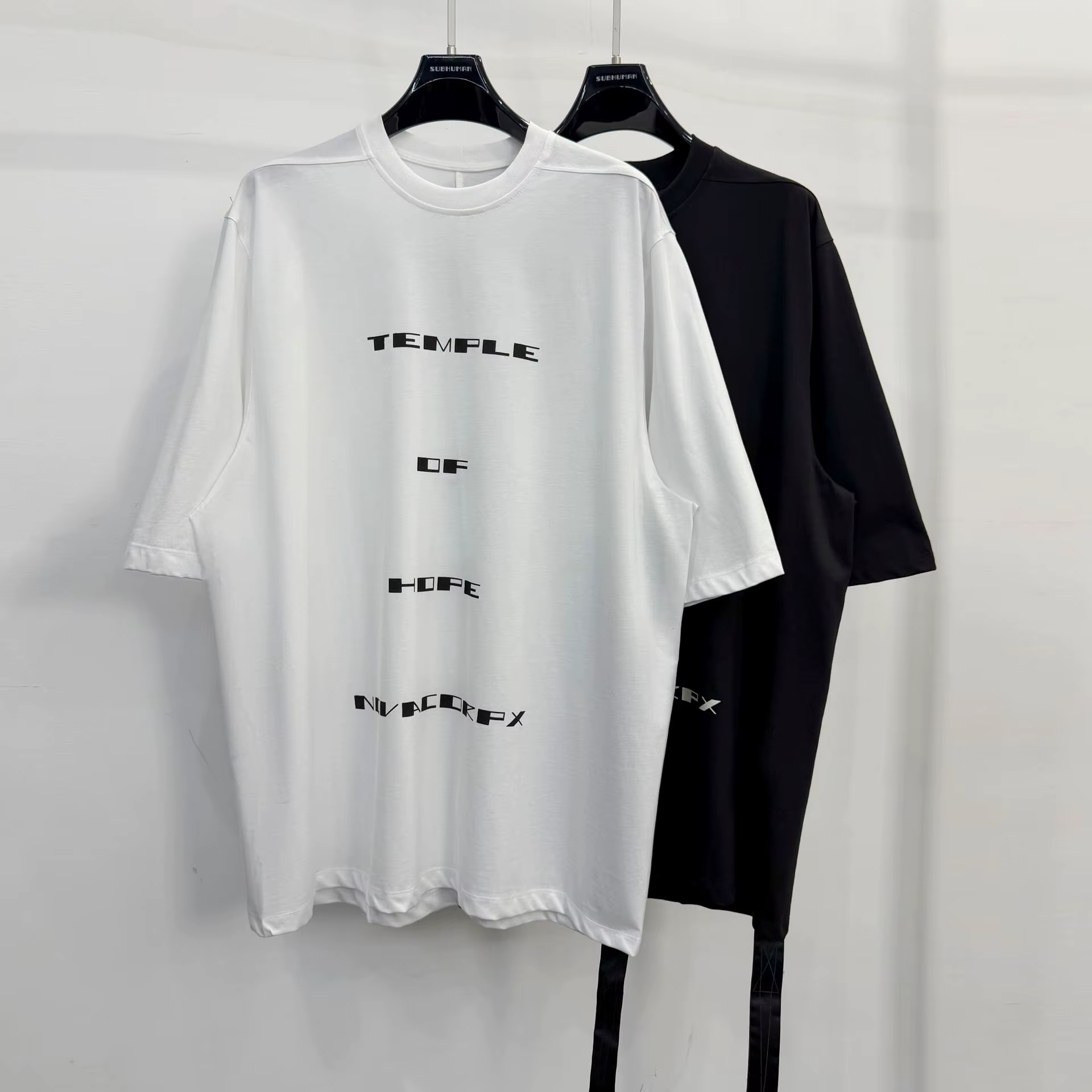 T-shirt Homme Oversize Décontracté 100% Coton Style Gothique Owen Seak – Hauts et T-shirts d'Été pour Hommes et Femmes – Chemise Unie de Créateur