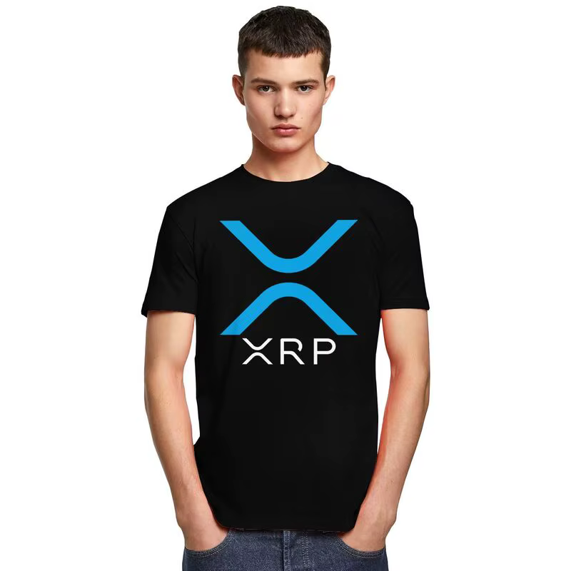 T-shirt personnalisé ondulé XRP pour hommes