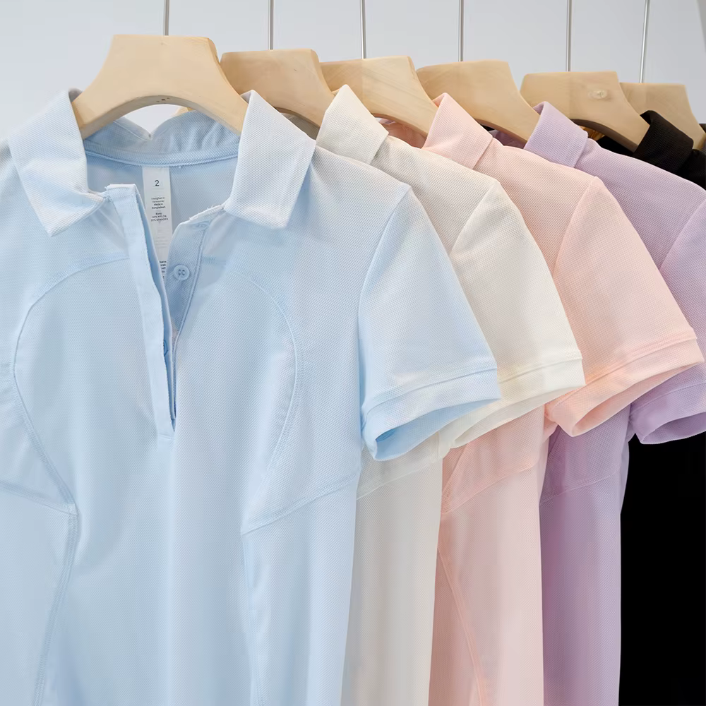 LULU FLORA POLO femme tennis respirant coupe ajustée séchage rapide
