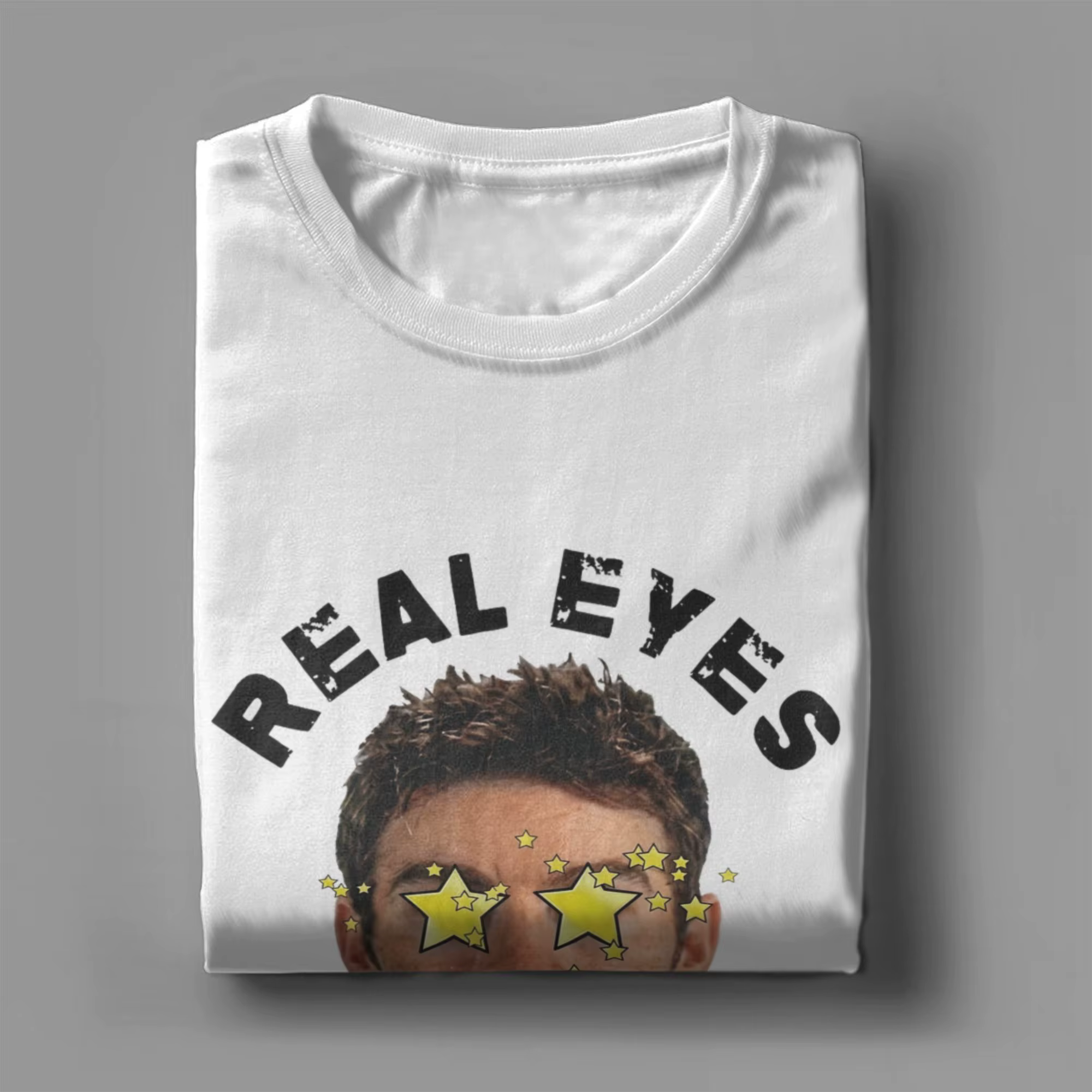 T-shirt à manches courtes et col rond pour hommes