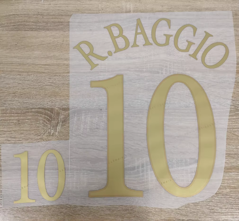 2004 Italie maison Del Piero R.BAGGIO.PIRLO kit de numéro de nom