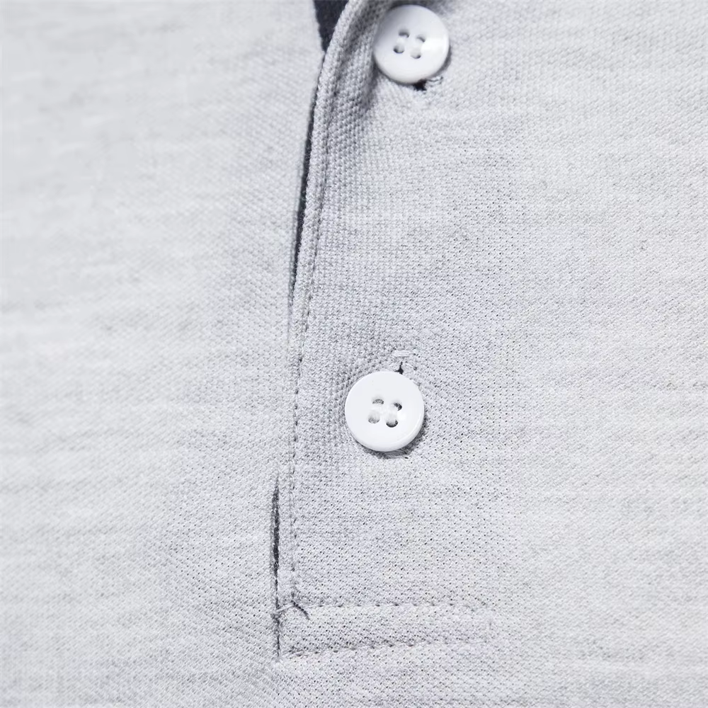 Polo Brodé de Cerf à Manches sulfpour Homme