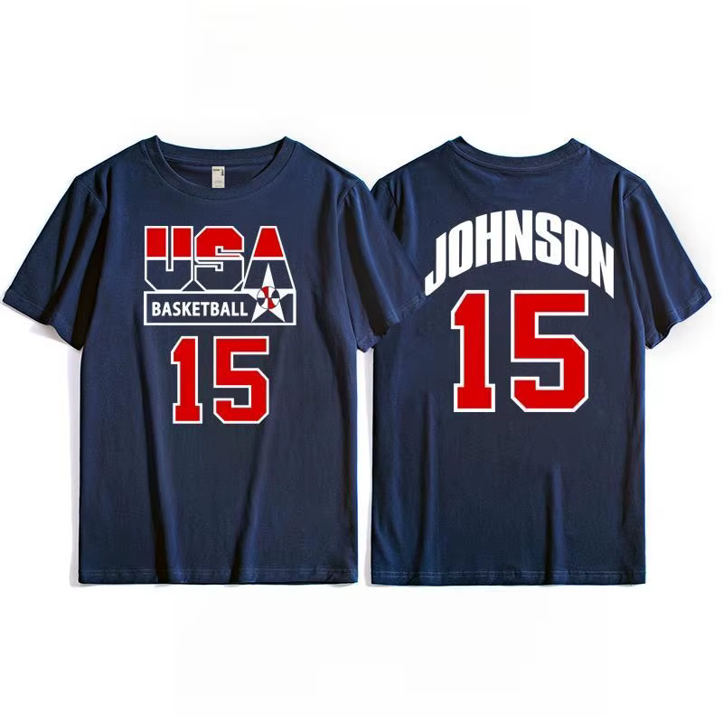T-shirt Dream Team, haut d'entraînement de basket-ball américain pour hommes
